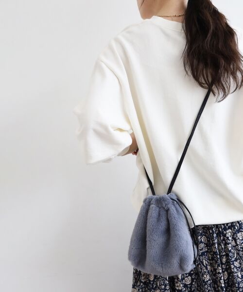 le.coeur blanc / ルクールブラン ショルダーバッグ | 《WEB限定アイテム》エコファー巾着BAG | 詳細22