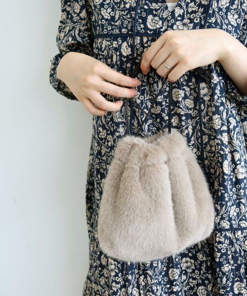 le.coeur blanc / ルクールブラン ショルダーバッグ | 《WEB限定アイテム》エコファー巾着BAG | 詳細9