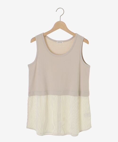 le.coeur blanc / ルクールブラン タンクトップ | ストライプレイヤータンク | 詳細1