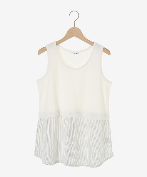 le.coeur blanc / ルクールブラン タンクトップ | ストライプレイヤータンク | 詳細11