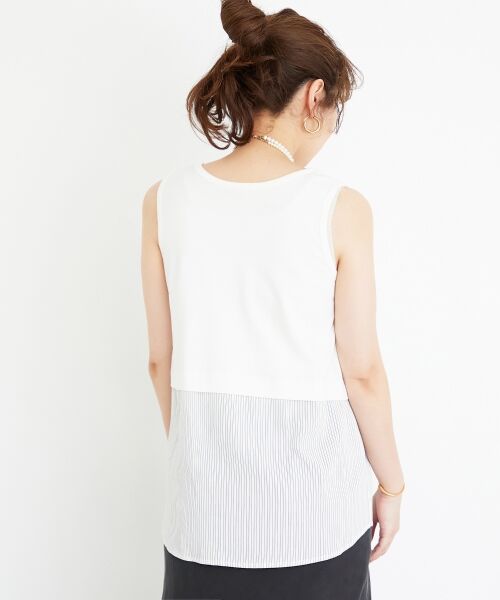 le.coeur blanc / ルクールブラン タンクトップ | ストライプレイヤータンク | 詳細17
