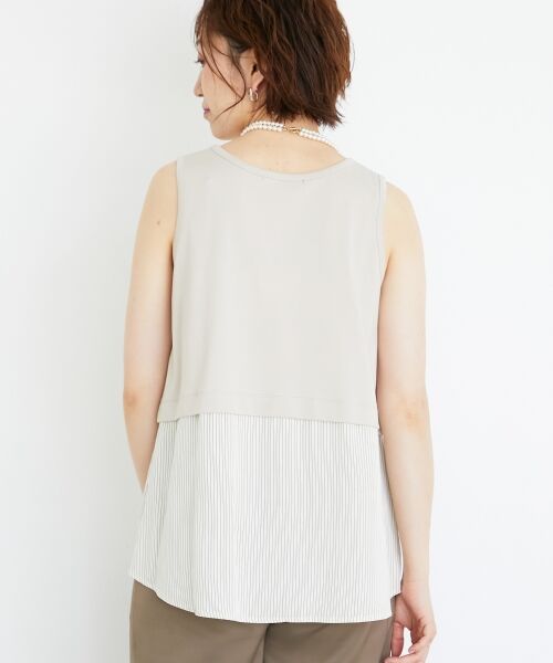 le.coeur blanc / ルクールブラン タンクトップ | ストライプレイヤータンク | 詳細7