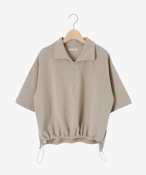 le.coeur blanc / ルクールブラン スウェット | ジップデザインハーフスリーブスウェット | 詳細1