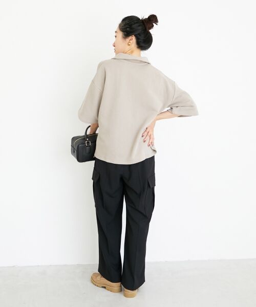 le.coeur blanc / ルクールブラン スウェット | ジップデザインハーフスリーブスウェット | 詳細11