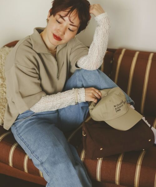 le.coeur blanc / ルクールブラン スウェット | ジップデザインハーフスリーブスウェット | 詳細14