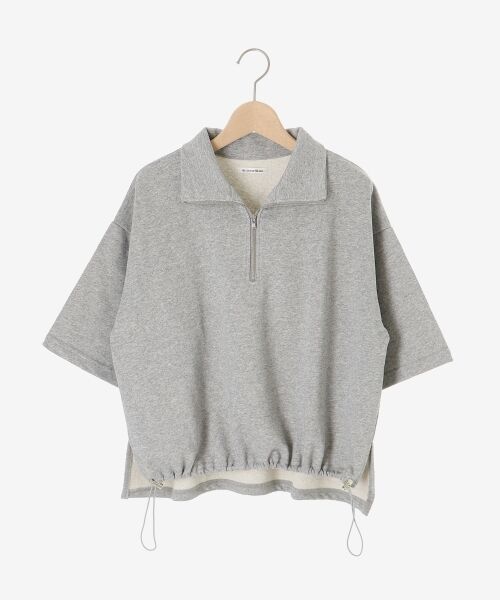 le.coeur blanc / ルクールブラン スウェット | ジップデザインハーフスリーブスウェット | 詳細16