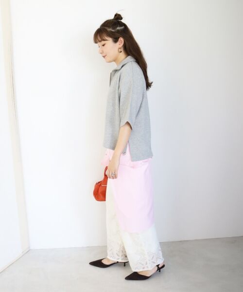 le.coeur blanc / ルクールブラン スウェット | ジップデザインハーフスリーブスウェット | 詳細22