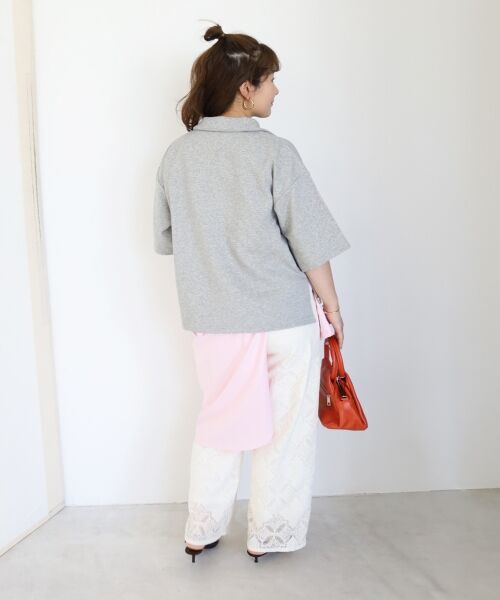 le.coeur blanc / ルクールブラン スウェット | ジップデザインハーフスリーブスウェット | 詳細23