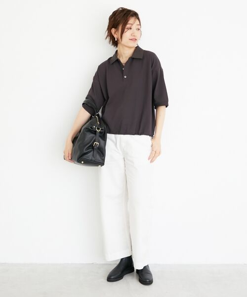 le.coeur blanc / ルクールブラン ポロシャツ | 《手洗い可能》ドロストカノコポロ | 詳細15