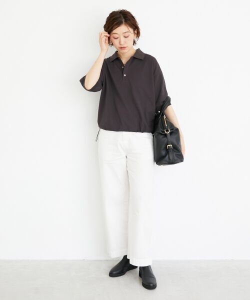 le.coeur blanc / ルクールブラン ポロシャツ | 《手洗い可能》ドロストカノコポロ | 詳細19