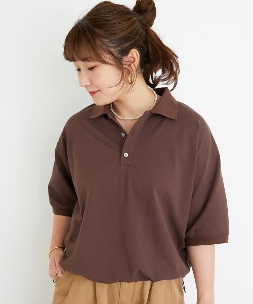 le.coeur blanc / ルクールブラン ポロシャツ | 《手洗い可能》ドロストカノコポロ | 詳細3