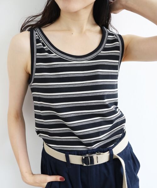 le.coeur blanc / ルクールブラン タンクトップ | マルチボーダーリブタンク | 詳細12