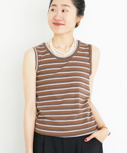 le.coeur blanc / ルクールブラン タンクトップ | マルチボーダーリブタンク | 詳細3