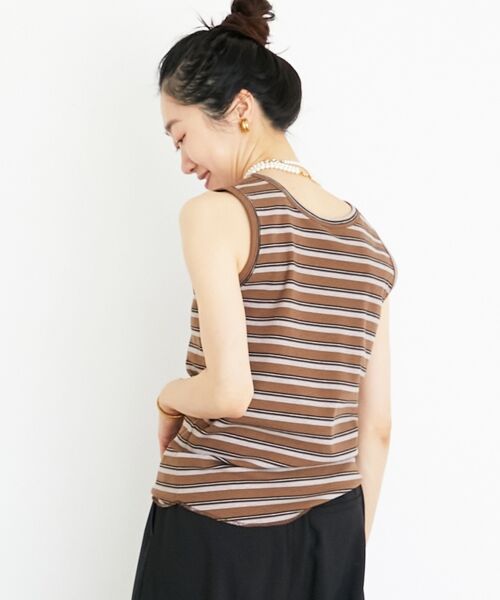 le.coeur blanc / ルクールブラン タンクトップ | マルチボーダーリブタンク | 詳細4