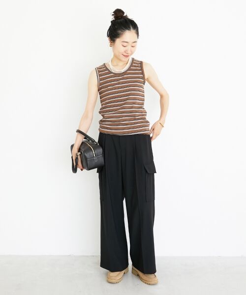 le.coeur blanc / ルクールブラン タンクトップ | マルチボーダーリブタンク | 詳細5