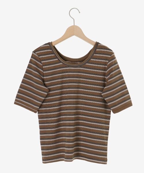 le.coeur blanc / ルクールブラン Tシャツ | マルチボーダーリブTシャツ | 詳細25