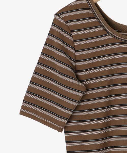 le.coeur blanc / ルクールブラン Tシャツ | マルチボーダーリブTシャツ | 詳細27