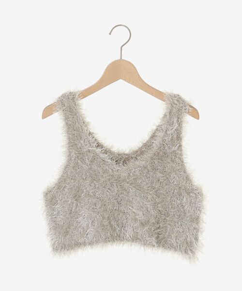 le.coeur blanc / ルクールブラン ベスト | シャギーUネックベスト | 詳細1