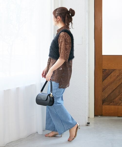 le.coeur blanc / ルクールブラン ベスト | シャギーUネックベスト | 詳細15