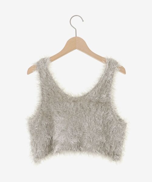 le.coeur blanc / ルクールブラン ベスト | シャギーUネックベスト | 詳細16