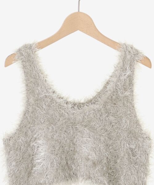 le.coeur blanc / ルクールブラン ベスト | シャギーUネックベスト | 詳細17