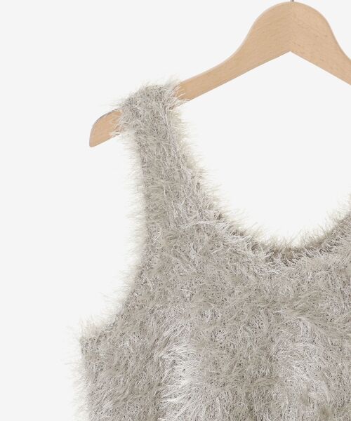 le.coeur blanc / ルクールブラン ベスト | シャギーUネックベスト | 詳細18