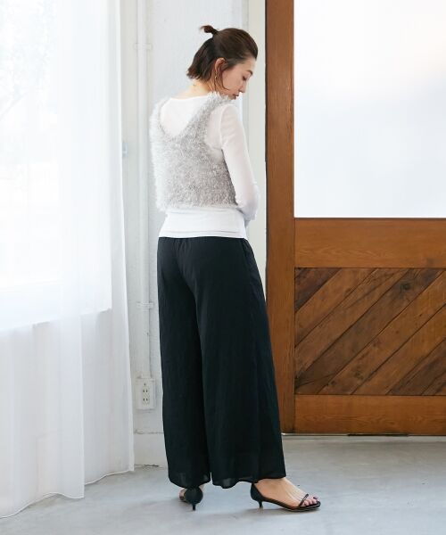 le.coeur blanc / ルクールブラン ベスト | シャギーUネックベスト | 詳細6