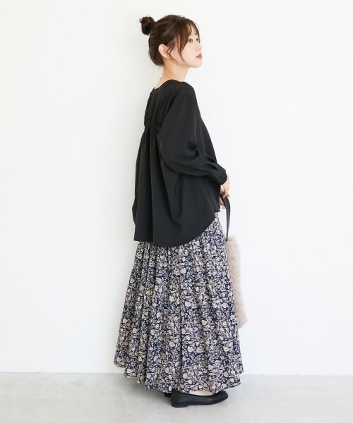 le.coeur blanc / ルクールブラン シャツ・ブラウス | 《手洗い可能》エアータンブラーノーカラーブラウス | 詳細12