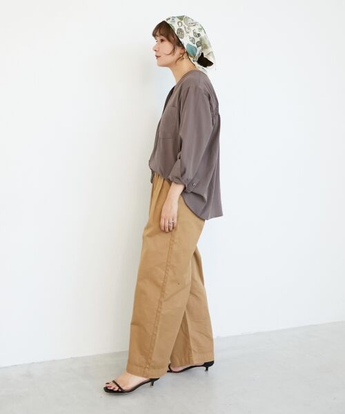 le.coeur blanc / ルクールブラン シャツ・ブラウス | 《手洗い可能》エアータンブラーノーカラーブラウス | 詳細20