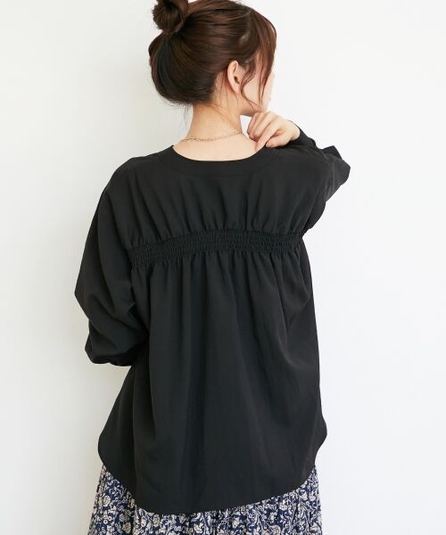 le.coeur blanc / ルクールブラン シャツ・ブラウス | 《手洗い可能》エアータンブラーノーカラーブラウス | 詳細7