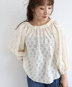 le.coeur blanc / ルクールブラン シャツ・ブラウス | 《手洗い可能》レースオフショルブラウス