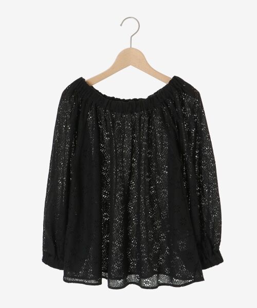 le.coeur blanc / ルクールブラン シャツ・ブラウス | 《手洗い可能》レースオフショルブラウス | 詳細1