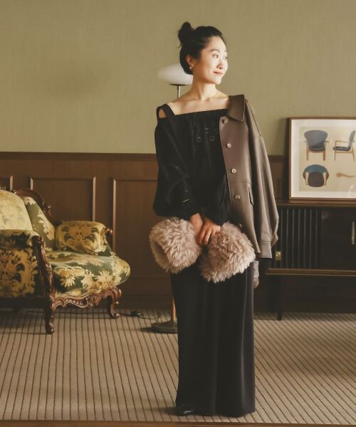 le.coeur blanc / ルクールブラン シャツ・ブラウス | 《手洗い可能》レースオフショルブラウス | 詳細14