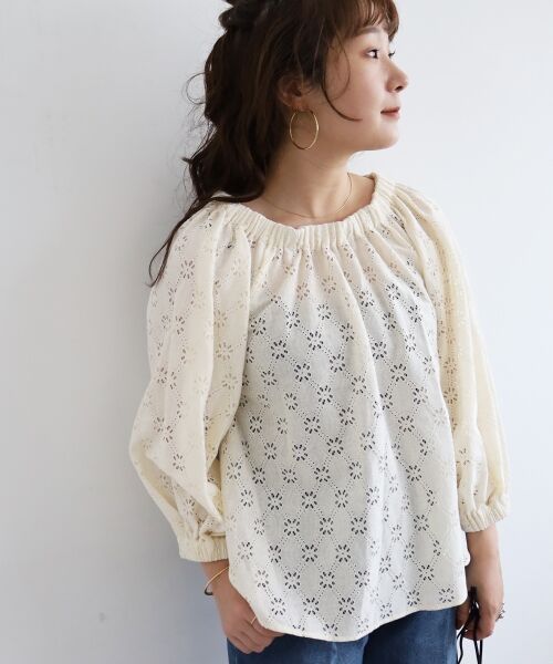 le.coeur blanc / ルクールブラン シャツ・ブラウス | 《手洗い可能》レースオフショルブラウス | 詳細19