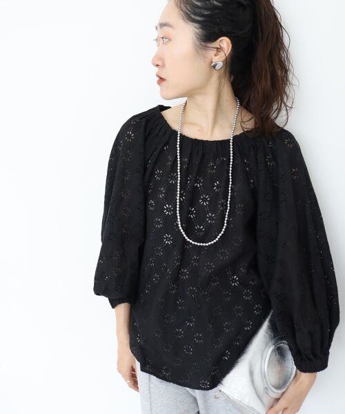 le.coeur blanc / ルクールブラン シャツ・ブラウス | 《手洗い可能》レースオフショルブラウス | 詳細2