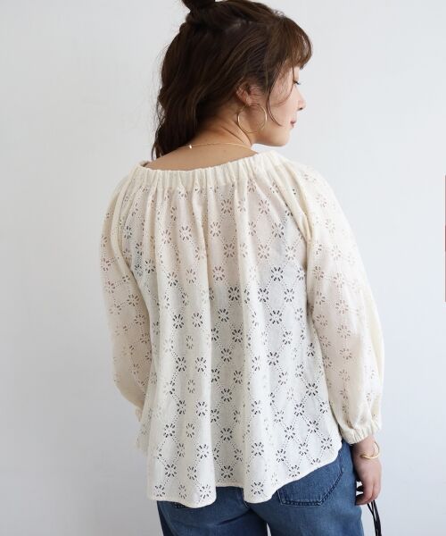le.coeur blanc / ルクールブラン シャツ・ブラウス | 《手洗い可能》レースオフショルブラウス | 詳細20