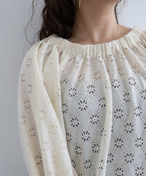 le.coeur blanc / ルクールブラン シャツ・ブラウス | 《手洗い可能》レースオフショルブラウス | 詳細21