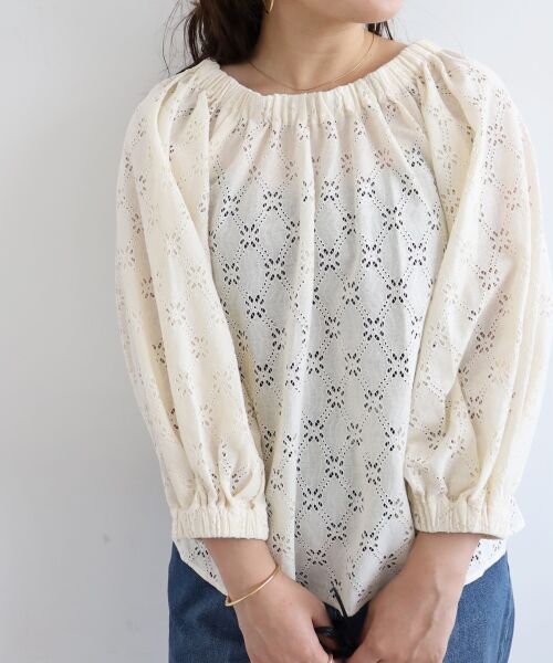 le.coeur blanc / ルクールブラン シャツ・ブラウス | 《手洗い可能》レースオフショルブラウス | 詳細22