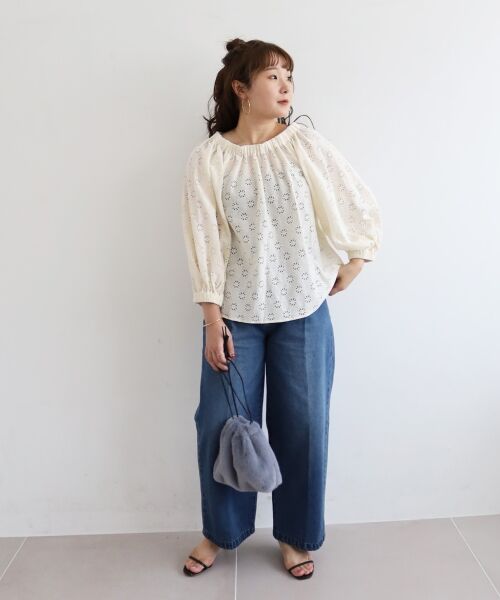 le.coeur blanc / ルクールブラン シャツ・ブラウス | 《手洗い可能》レースオフショルブラウス | 詳細23