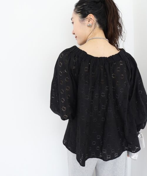 le.coeur blanc / ルクールブラン シャツ・ブラウス | 《手洗い可能》レースオフショルブラウス | 詳細3