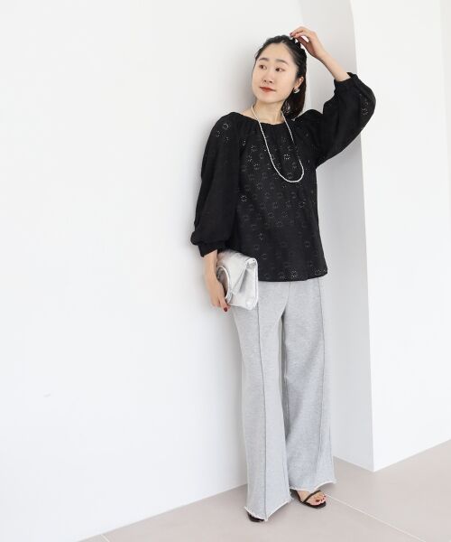 le.coeur blanc / ルクールブラン シャツ・ブラウス | 《手洗い可能》レースオフショルブラウス | 詳細8