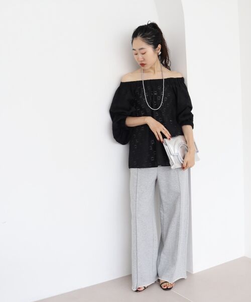 le.coeur blanc / ルクールブラン シャツ・ブラウス | 《手洗い可能》レースオフショルブラウス | 詳細9