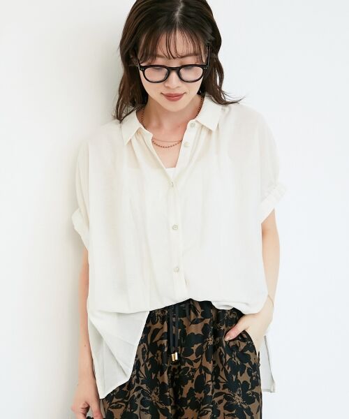 le.coeur blanc / ルクールブラン シャツ・ブラウス | 2WAYヴィンテージライクブラウス | 詳細3