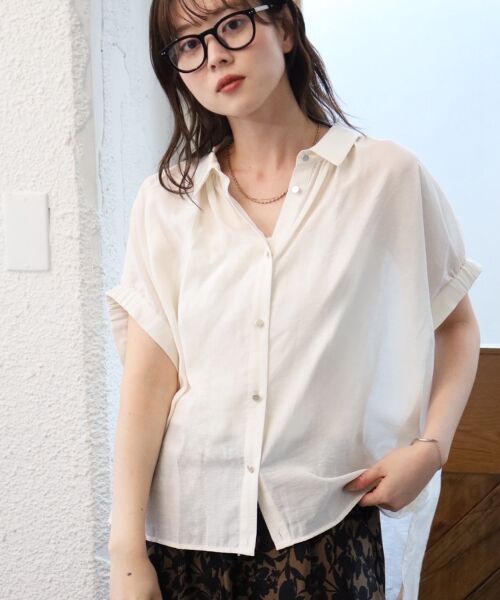 le.coeur blanc / ルクールブラン シャツ・ブラウス | 2WAYヴィンテージライクブラウス | 詳細4