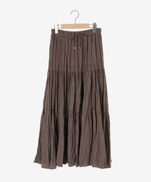 le.coeur blanc / ルクールブラン ロング・マキシ丈スカート | 《手洗い可能》エアータンブラーランダムプリーツスカート | 詳細1