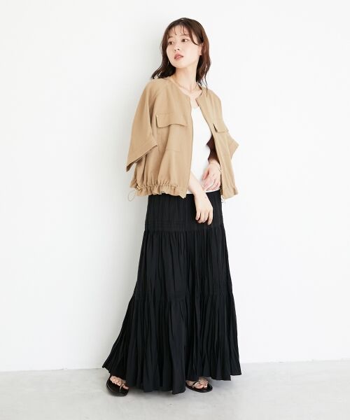 le.coeur blanc / ルクールブラン ロング・マキシ丈スカート | 《手洗い可能》エアータンブラーランダムプリーツスカート | 詳細20