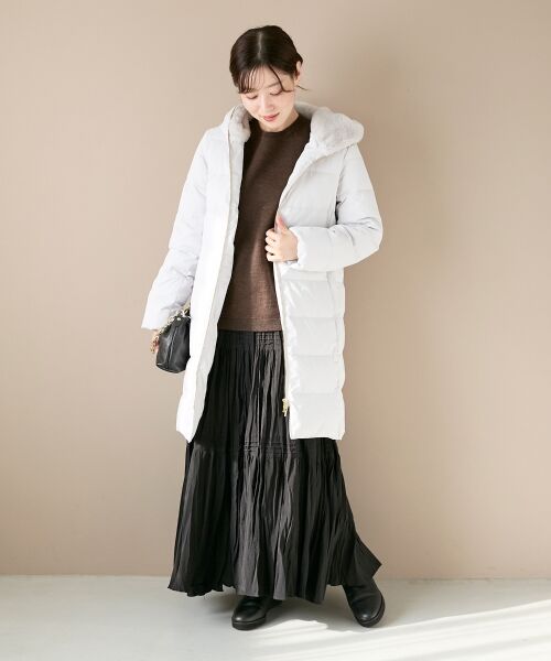 le.coeur blanc / ルクールブラン ロング・マキシ丈スカート | 《手洗い可能》エアータンブラーランダムプリーツスカート | 詳細27
