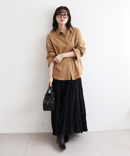 le.coeur blanc / ルクールブラン ロング・マキシ丈スカート | 《手洗い可能》エアータンブラーランダムプリーツスカート | 詳細30