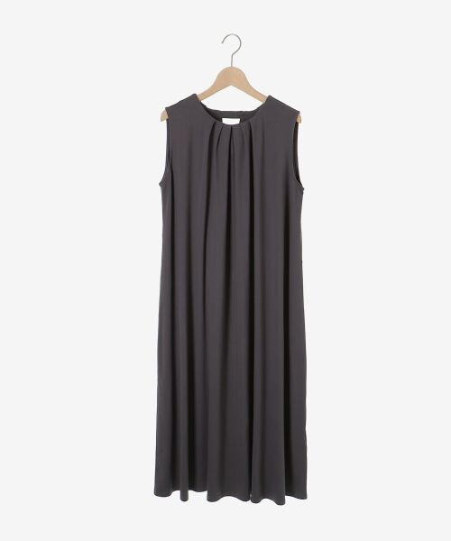 le.coeur blanc / ルクールブラン ロング・マキシ丈ワンピース | スムースポンチノースリーブワンピース | 詳細1
