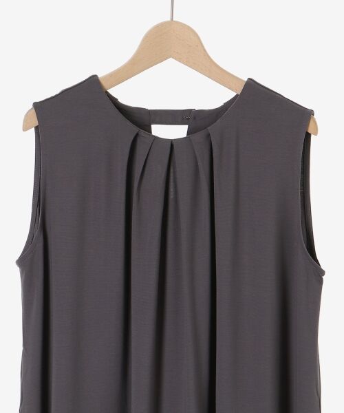 le.coeur blanc / ルクールブラン ロング・マキシ丈ワンピース | スムースポンチノースリーブワンピース | 詳細14